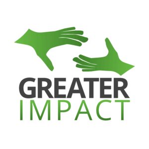 Greater Impact logo - green hands 