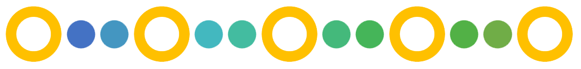 Graphical Divider with dots and circles