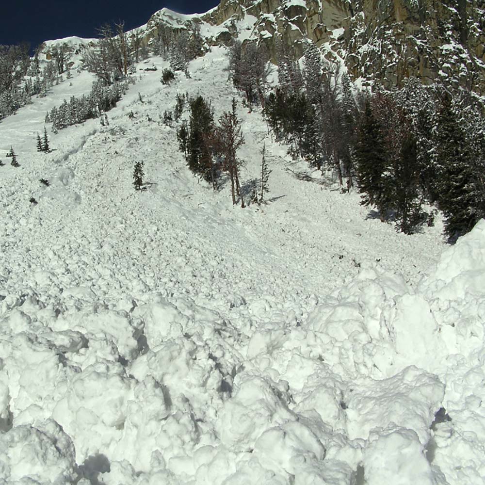 Image of debris path