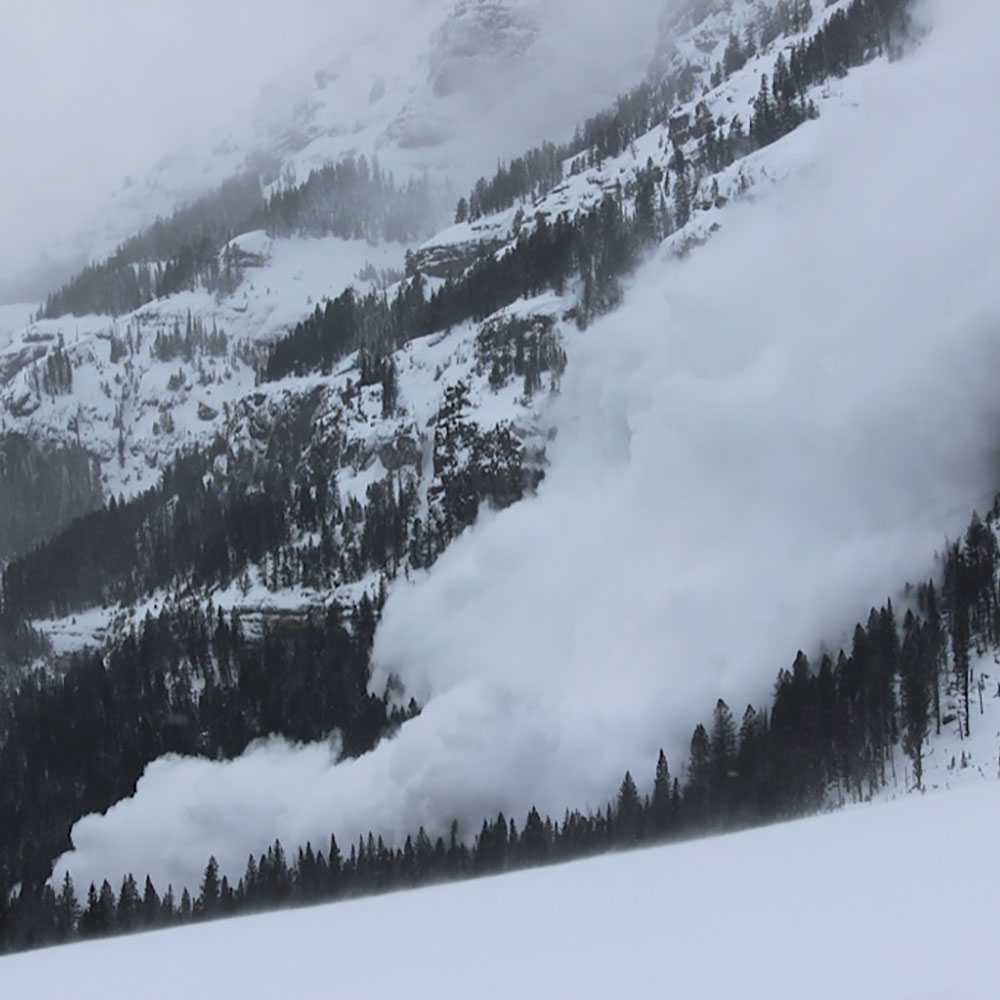 Image of active avalanche