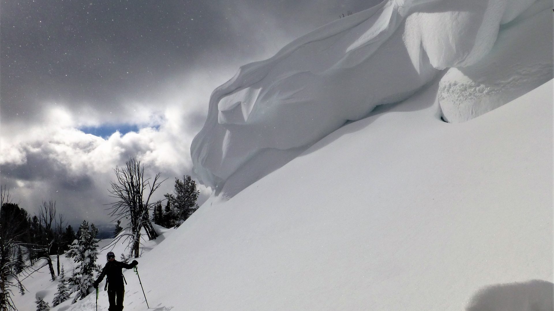 Image of snow cornice